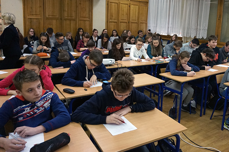 Spotkanie z uczniami Katolickiego Gimnazjum w Radomiu